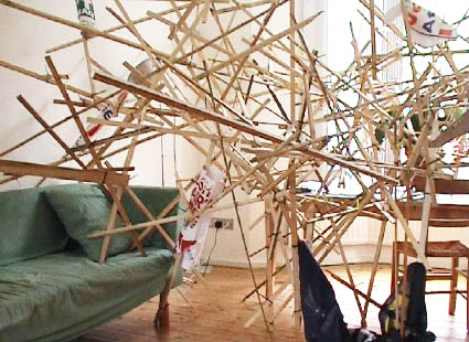 The ja ja nein nein living room sculpture